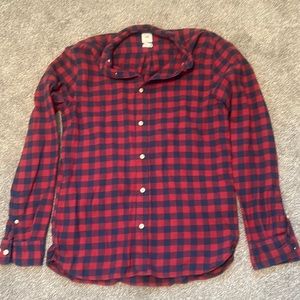 H&M mens small plaid flannel button down